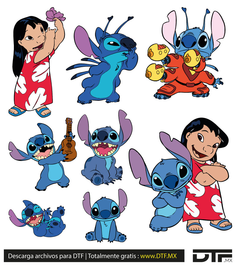 Stich Pack Lilo y stich | pack vol1 - DTF.mx